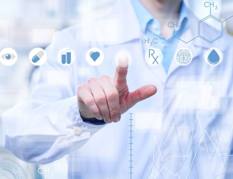 A blog discussing key medical innovations in 2024, including generative AI, digital twins, evidence-based digital therapies, and reliable, painless blood tests. Highlights include Google's Med-Palm2 algorithm and technologies like Vitestro for automated blood collection.