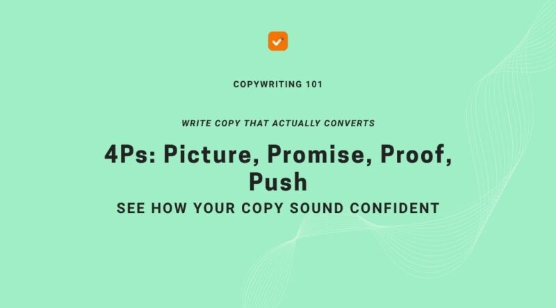 4Ps-Copywriting-Formula-Picture-Promise-Proof-Push-Blog-Banner